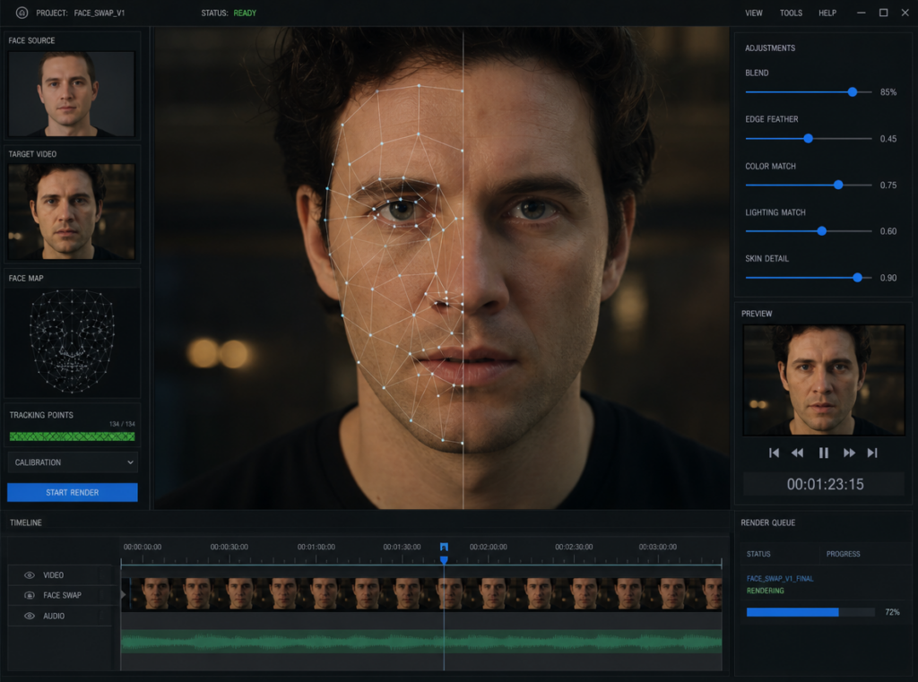 Getintopc AI Video FaceSwap 