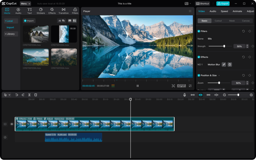 CapCut Pro For PC