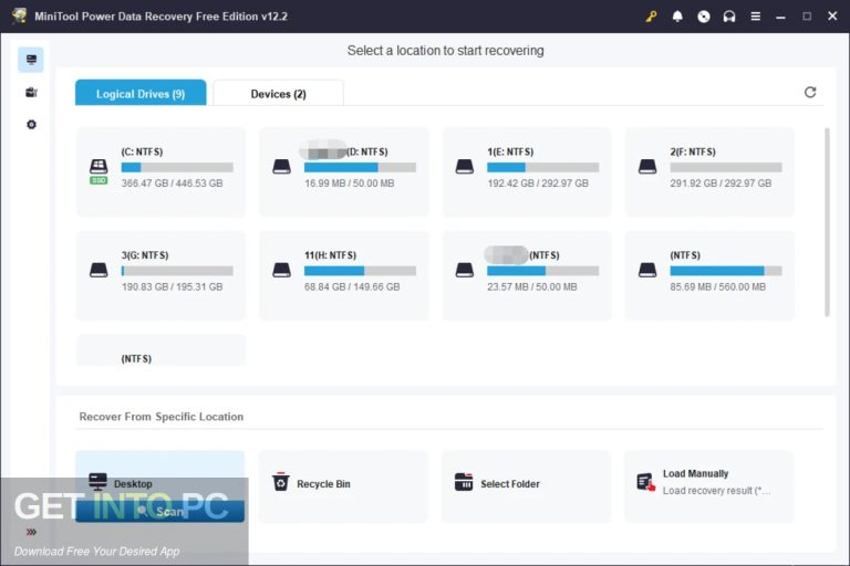 Getintopc MiniTool Power Data Recovery 2026