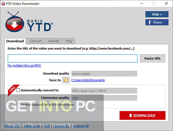 YTD Video Downloader getintopc