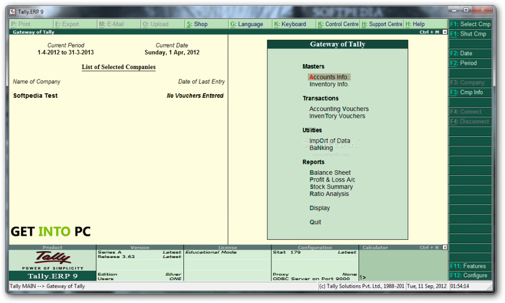 Tally ERP 9 Getintopc