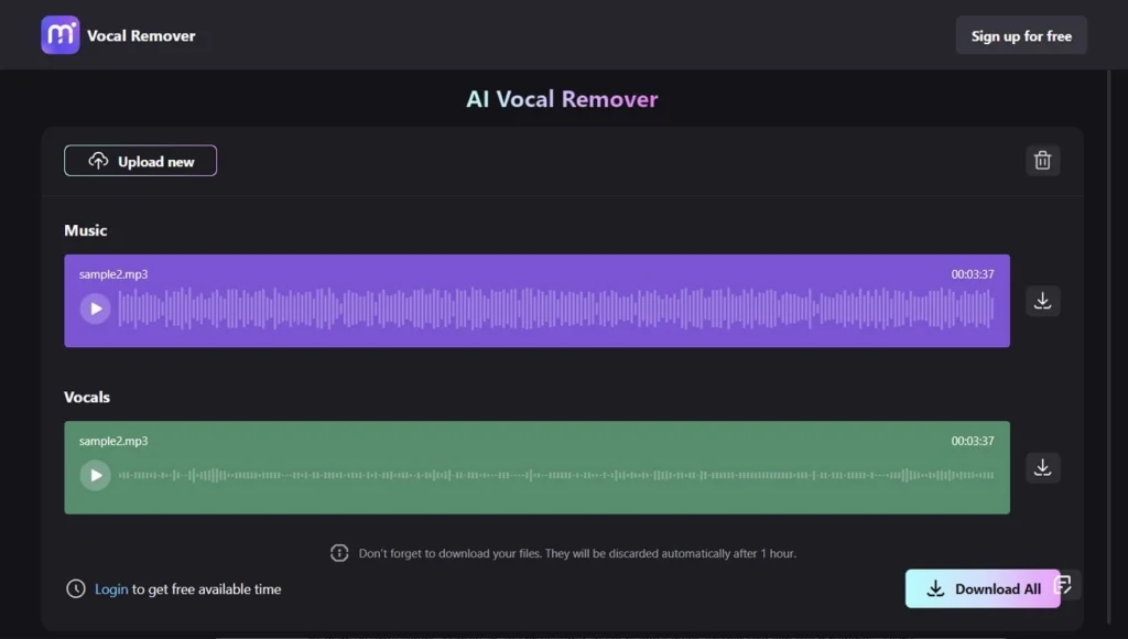 Vocal Remover software